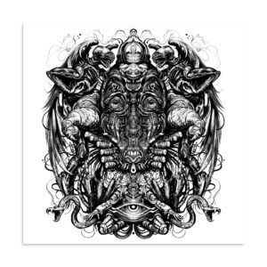 Finding Peace From Inside The War Machine | 24x24" Print
